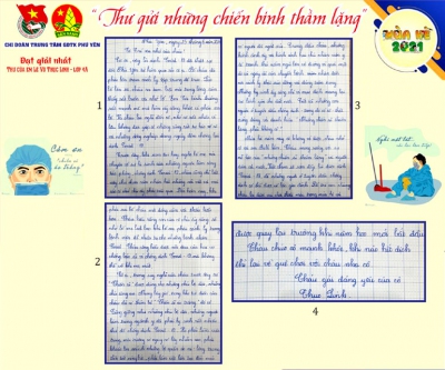 Xúc động những lá thư gửi “chiến sĩ” tuyến đầu chống dịch