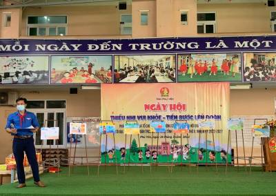 Chi đoàn Trung tâm GDTX Phú Yên phối hợp với Trường Tiểu học Bán trú Phù Đổng tổ chức “NGÀY HỘI THIẾU NHI VUI KHỎE - TIẾN BƯỚC LÊN ĐOÀN”