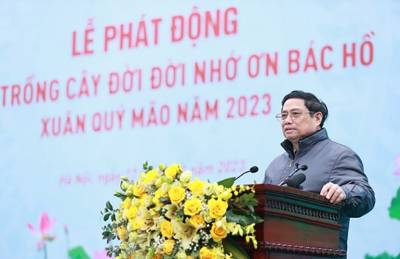 Thủ tướng Phạm Minh Chính phát động Tết trồng cây Xuân Quý Mão